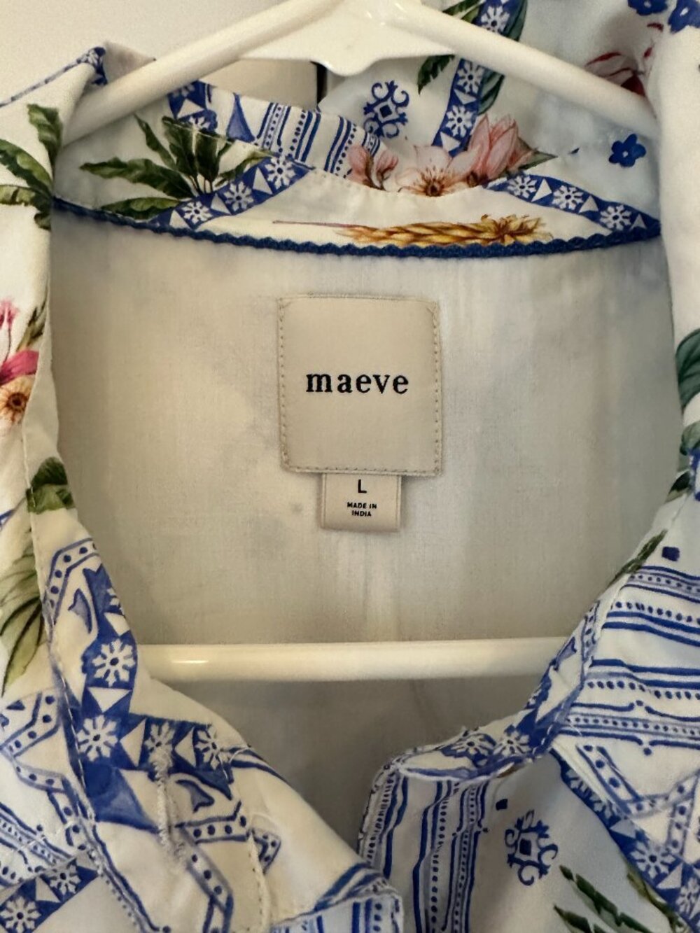 Anthropologie Lillian Button-Front Floral Midi Dress by Maeve - Picture 6 of 6